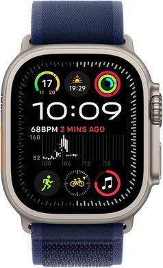 Apple Watch Ultra 2 GPS + Cellular 49mm Natural Titan. Case w. Navy Alpine Loop - Small (MYT33+MXMX3)