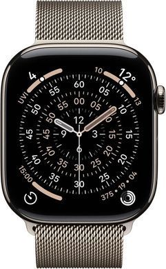 Apple Watch Series 11 GPS + Cellular 42mm Natural Tit. Case w. Natural Milanese Loop (MF8P4)