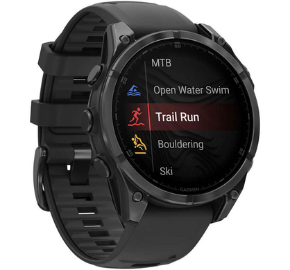 Garmin Fenix 8 47mm AMOLED Slate Gray with Black Silicone Band (010-02904-00)