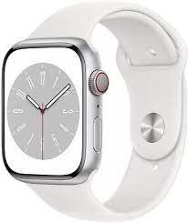 Apple Watch Series 8 GPS + Cellular 41mm Silver Aluminum Case with White S. Band (MP4A3)