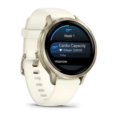 Garmin Venu 4 41 mm Lunar Gold with Bone Silicone Band (010-03013-00)