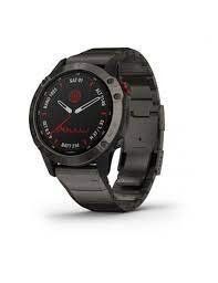 Garmin Fenix 6 Pro Solar Titanium Carbon Gray Dlc With Titanium Dlc Band (010-02410-23/22)