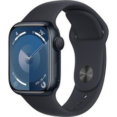 Apple Watch Series 9 GPS 41mm Midnight Aluminum Case w. Midnight Sport Band - S/M (MR8W3)