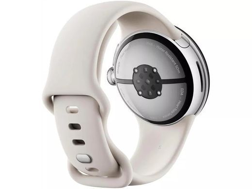Google Pixel Watch 4 41mm LTE Polished Silver Aluminum case / Iris Active Band