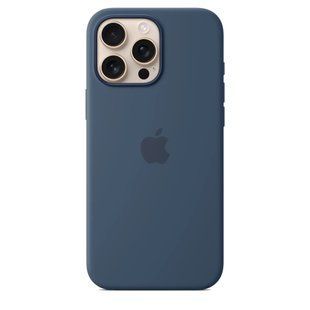 Apple iPhone 16 Pro Max Silicone Case with MagSafe - Denim (MYYU3) (EU)
