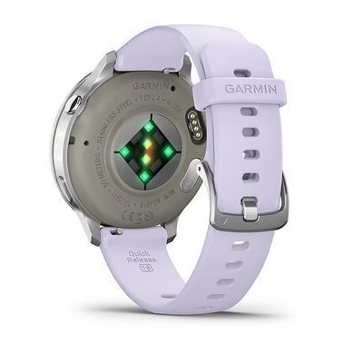 Garmin Venu 4 41 mm Silver with Periwinkle Silicone Band (010-03013-01)