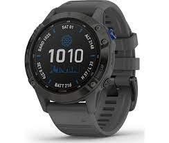 Garmin Fenix 6 Pro Solar Edition Black With Gray Band (010-02410-11/10)