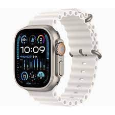 Apple Watch Ultra 2 GPS + Cellular 49mm Titanium Case with White Ocean Band (MREJ3)
