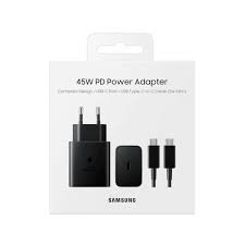 Samsung 45W Compact Power Adapter with Type-C to Type-C Cable Black (EP-T4510XBEG) (EU)