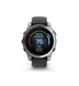Garmin Fenix E 47mm AMOLED Stainless Steel with Black Silicone Band (010-03025-02/00)