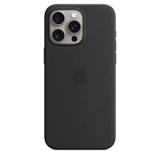 Apple iPhone 15 Pro Max Silicone Case with MagSafe - Black (MT1M3) (EU)