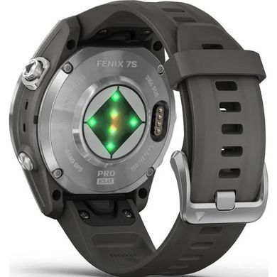 Garmin Fenix 7S Pro Solar Silver w. Graphite Band (010-02776-00/01)