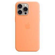 Apple iPhone 15 Pro Max Silicone Case with MagSafe - Orange Sorbet (MT1W3) (EU)