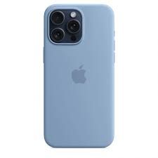 Apple iPhone 15 Pro Max Silicone Case with MagSafe - Winter Blue (MT1Y3) (EU)
