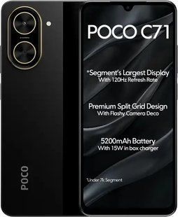 Xiaomi Poco C71 3/64GB Black (with charger) (Global Version)