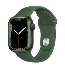 Apple Watch Series 7 GPS + Cellular 41mm Green Aluminum Case with Clover Sport Band (MKH93)