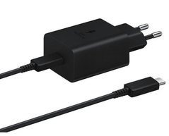 Samsung 45W PD Compact Power Adapter (with Type-C cable) Black (EP-T4510XBE) (EU)