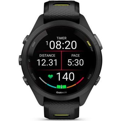 Garmin Forerunner 265S Black Bezel and Case w. Black/Amp Yellow S. Band (010-02810-03/13/53)