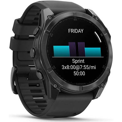 Garmin Fenix 8 51mm AMOLED Slate Gray with Black Silicone Band (010-02905-00)