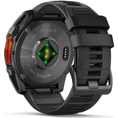 Garmin Fenix 8 51mm AMOLED Slate Gray with Black Silicone Band (010-02905-00)