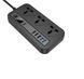 Aspor A503 Мережевий фільтр-подовжувач Auto Max (5USB/3.4A/2м)- чорний