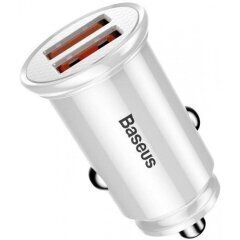 Baseus Car Charger Mini Quick Charge 3.0 2xUSB White (CCALL-YD02)